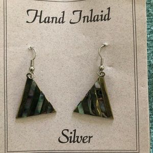 925 Sterling silver earrings with mother of pearl